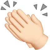 CLAPPING HANDS SIGN (light)