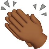 CLAPPING HANDS SIGN (medium-dark)