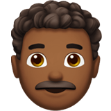 MAN: CURLY HAIR (medium-dark)