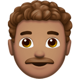 MAN: CURLY HAIR (medium)