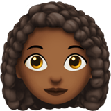 WOMAN: CURLY HAIR (medium-dark)