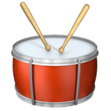 Drum With Drumsticks