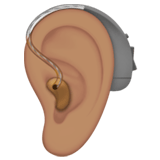 EAR WITH HEARING AID (medium)