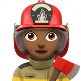 WOMAN FIREFIGHTER (medium-dark)