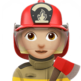 WOMAN FIREFIGHTER (medium-light)