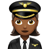 WOMAN PILOT (medium-dark)