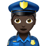 WOMAN POLICE OFFICER (dark)