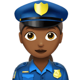 WOMAN POLICE OFFICER (medium-dark)