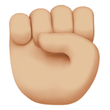 RAISED FIST (medium-light)