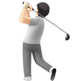 PERSON GOLFING (light)