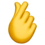 Hand With Index Finger And Thumb Crossed