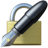 Lock With Ink Pen