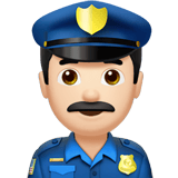 MAN POLICE OFFICER (light)