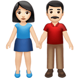 MAN AND WOMAN HOLDING HANDS (light)