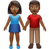 MAN AND WOMAN HOLDING HANDS (medium-dark)