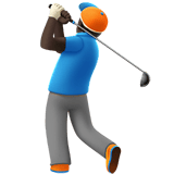 MAN GOLFING (dark)