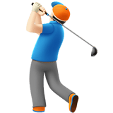 MAN GOLFING (light)