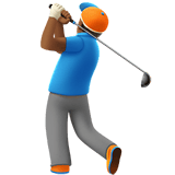 MAN GOLFING (medium-dark)