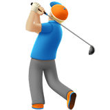 MAN GOLFING (medium-light)