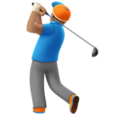 MAN GOLFING (medium)