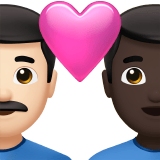 COUPLE WITH HEART: MAN, MAN (dark)