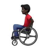 MAN IN MANUAL WHEELCHAIR (dark)