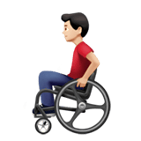 MAN IN MANUAL WHEELCHAIR (light)