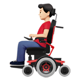 MAN IN MOTORIZED WHEELCHAIR (light)