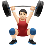 MAN LIFTING WEIGHTS (light)