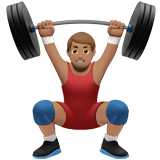 MAN LIFTING WEIGHTS (medium)