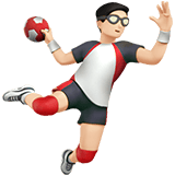 MAN PLAYING HANDBALL (light)