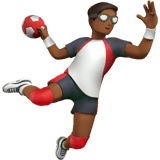 MAN PLAYING HANDBALL (medium-dark)