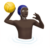 MAN PLAYING WATER POLO (dark)