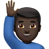 MAN RAISING HAND (dark)