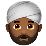 MAN WEARING TURBAN (medium-dark)