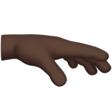 PALM DOWN HAND (dark)