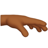 PALM DOWN HAND (medium-dark)