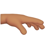 PALM DOWN HAND (medium)