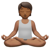 PERSON IN LOTUS POSITION (medium-dark)