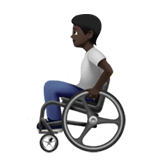 PERSON IN MANUAL WHEELCHAIR (dark)