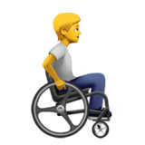 Person In Manual Wheelchair Facing Right