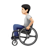 PERSON IN MANUAL WHEELCHAIR (light)