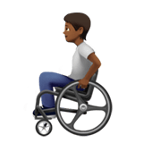 PERSON IN MANUAL WHEELCHAIR (medium-dark)