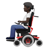 PERSON IN MOTORIZED WHEELCHAIR (dark)