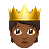 PERSON WITH CROWN (medium-dark)