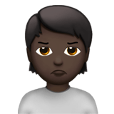 PERSON WITH POUTING FACE (dark)