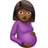 PREGNANT WOMAN (medium-dark)