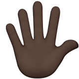 HAND WITH FINGERS SPLAYED (dark)