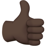 THUMBS UP SIGN (dark)