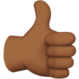 THUMBS UP SIGN (medium-dark)